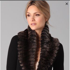 Theory Meiliza fur collar sweater